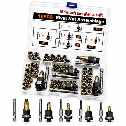 Effortless Drill Adapter Rivet Nut Tool Set