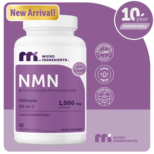 Ultimate 10-in-1 NMN Supplement for Cellular Vitality & Longevity