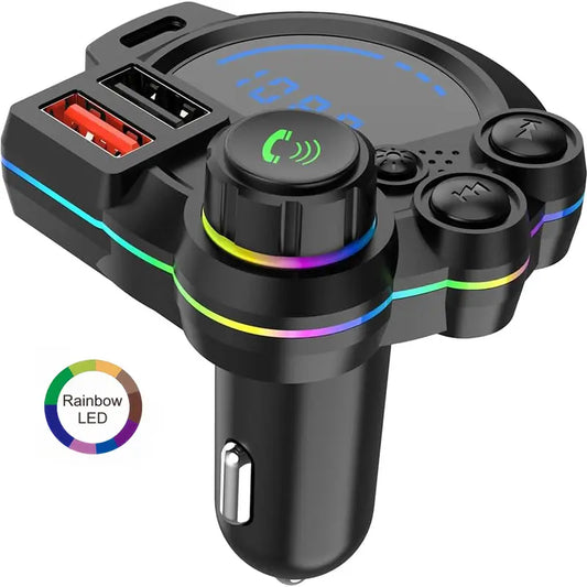 Bluetooth 5.3 Car Adapter with PD 36W & QC 3.0 Fast Charging