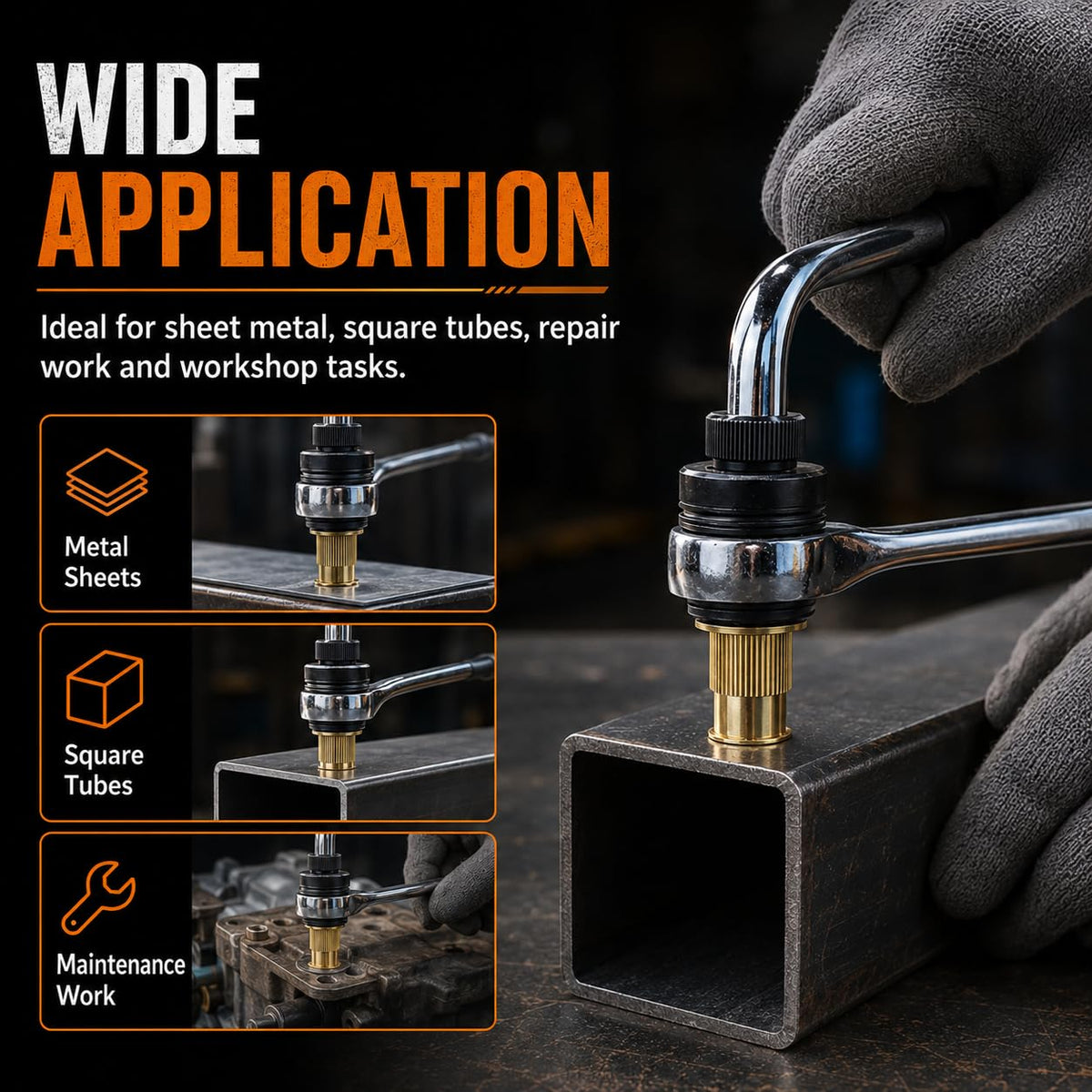 Effortless Drill Adapter Rivet Nut Tool Set
