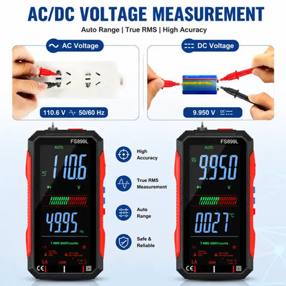 TRMS 6000-Count Smart Rechargeable Digital Multimeter & Voltage Tester