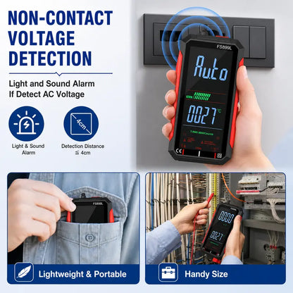 TRMS 6000-Count Smart Rechargeable Digital Multimeter & Voltage Tester