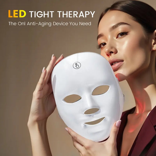 7-Color LED Light Therapy Face Mask