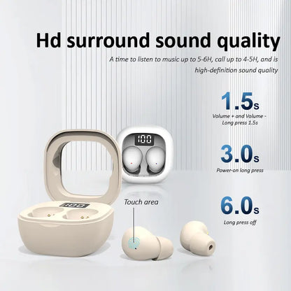 Ultra-Small Invisible Sleep Earbuds for Side Sleepers